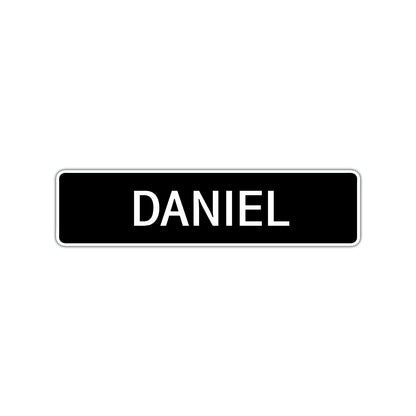 Daniel Street Sign Children Name Room Plate