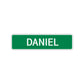 Daniel Street Sign Children Name Room Plate
