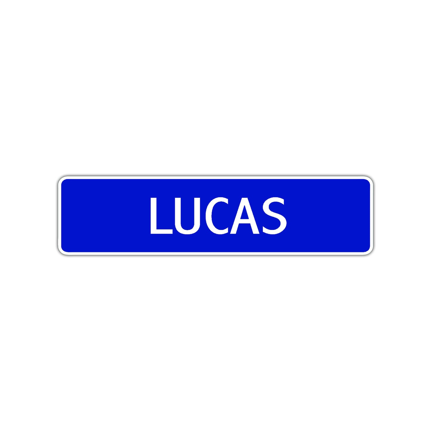 Lucas Street Sign Children Name Room Plate