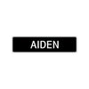 Aiden Street Sign Children Name Room Plate