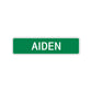 Aiden Street Sign Children Name Room Plate