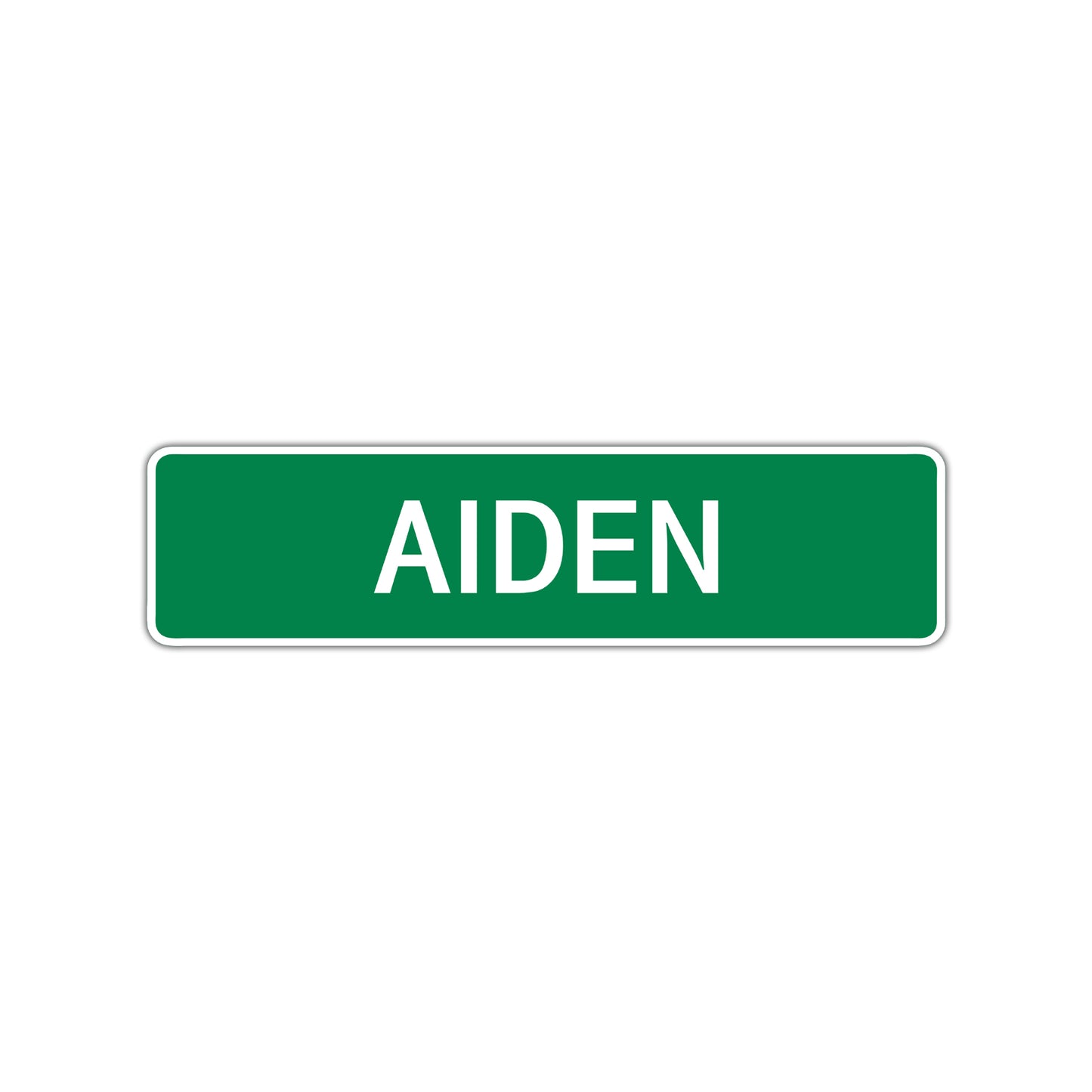 Aiden Street Sign Children Name Room Plate