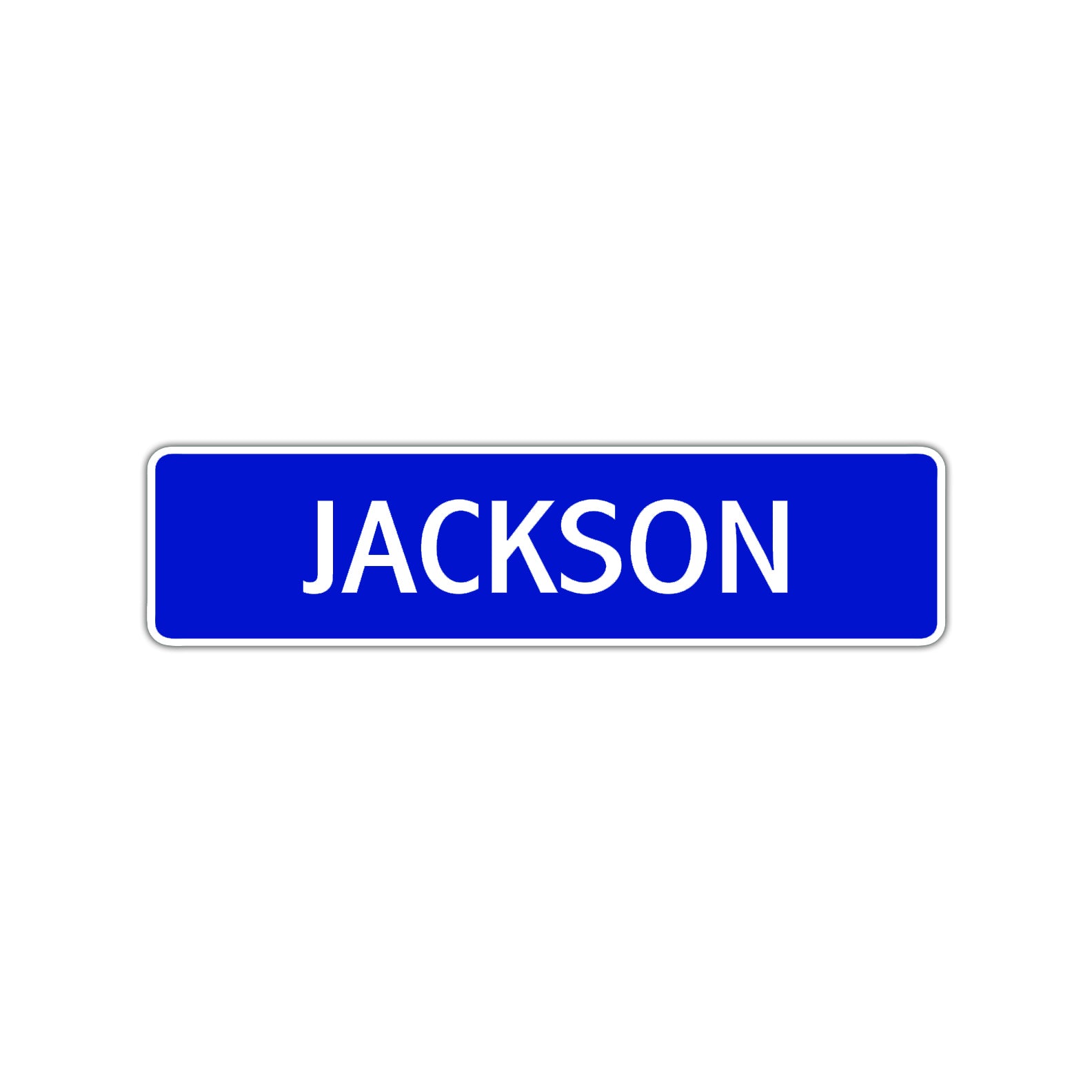 Jackson Street Sign Children Name Room Plate