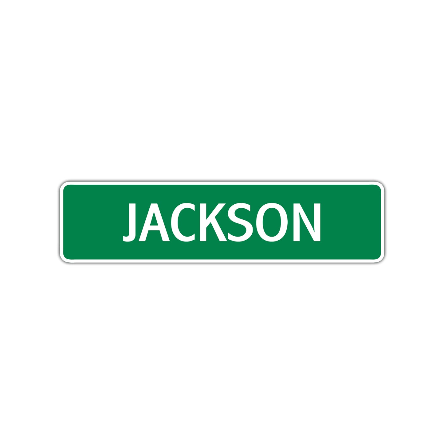 Jackson Street Sign Children Name Room Plate