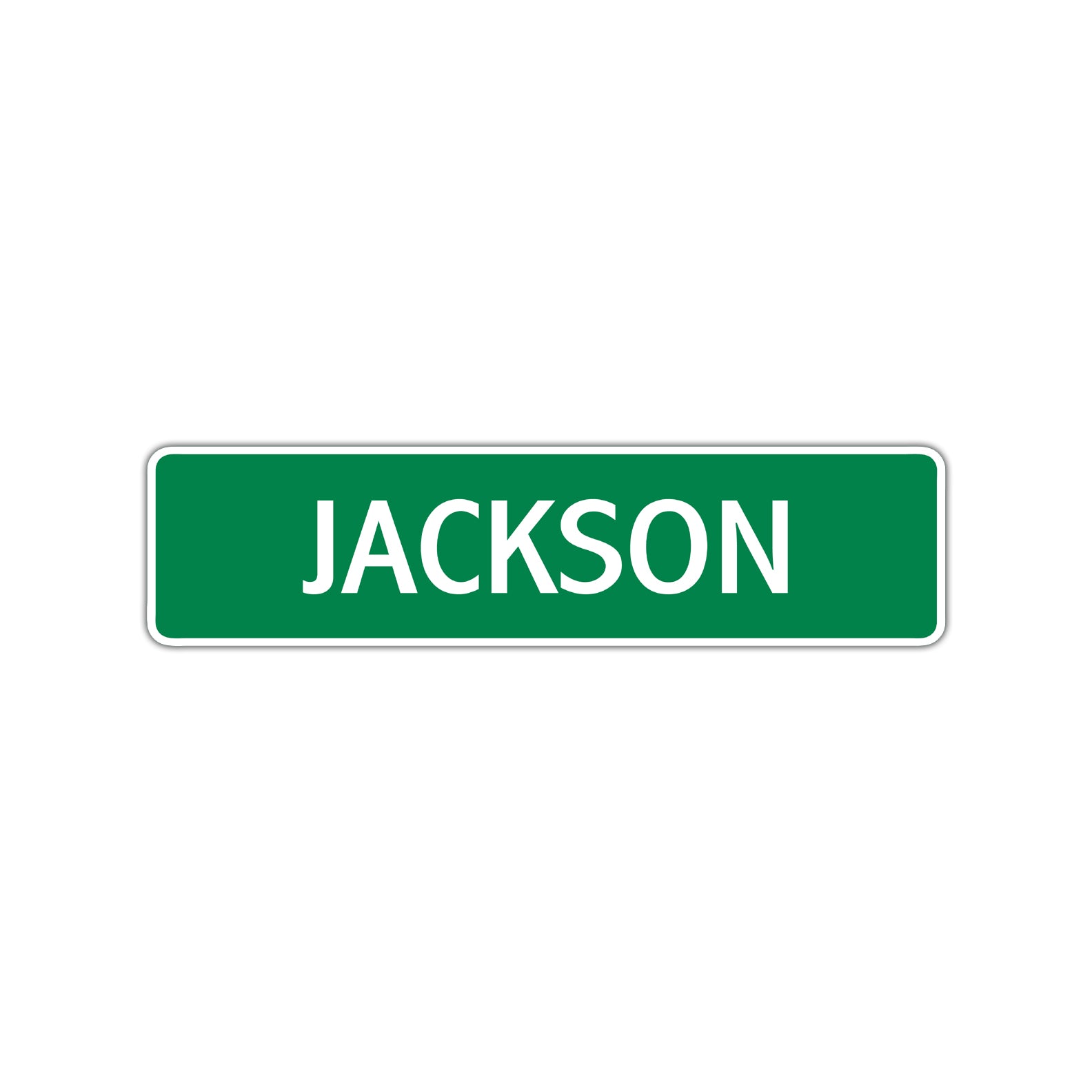 Jackson Street Sign Children Name Room Plate