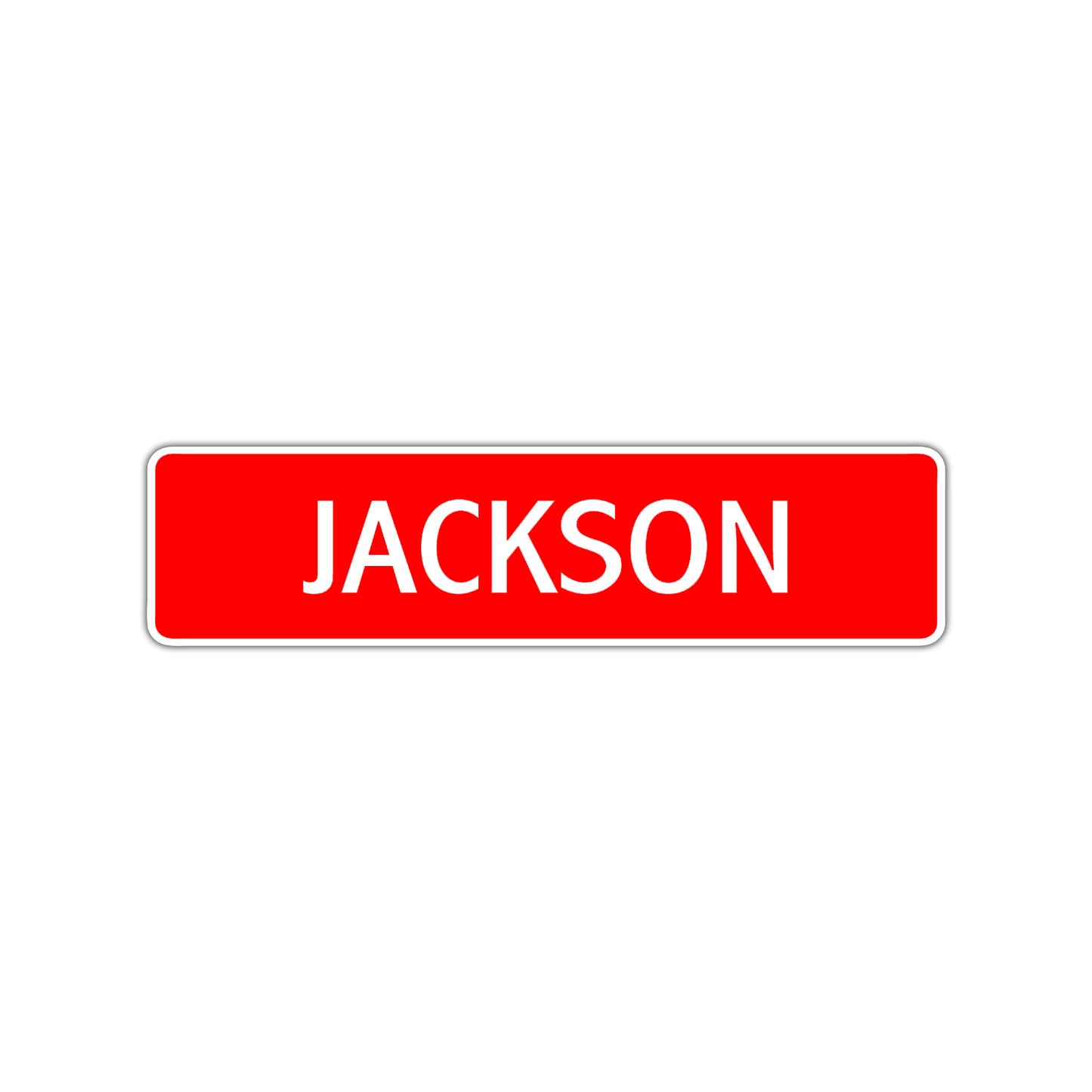 Jackson Street Sign Children Name Room Plate