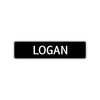 Logan Street Sign Children Name Room Plate