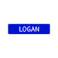 Logan Street Sign Children Name Room Plate
