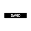 David Street Sign Children Name Room Plate