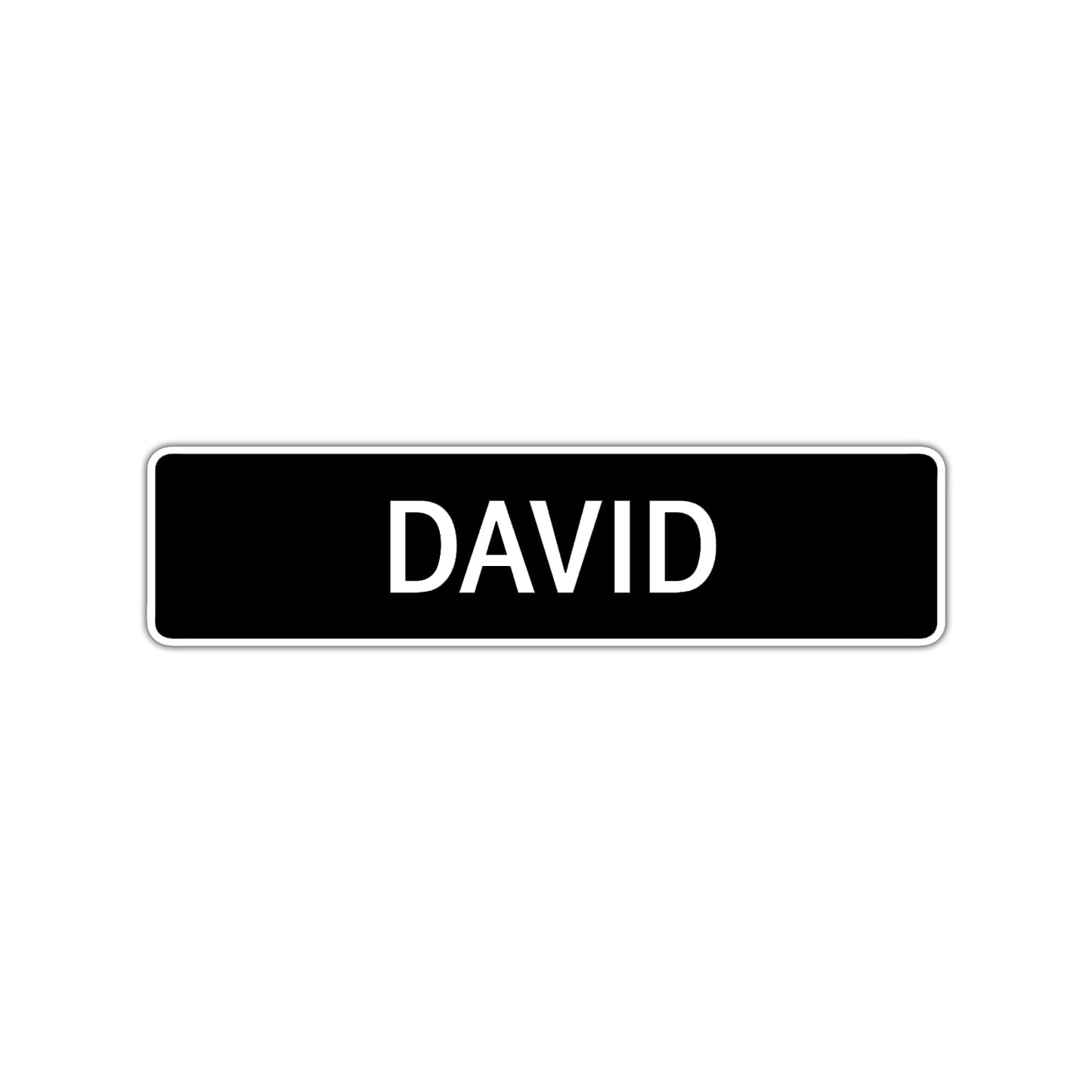 David Street Sign Children Name Room Plate