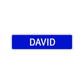 David Street Sign Children Name Room Plate