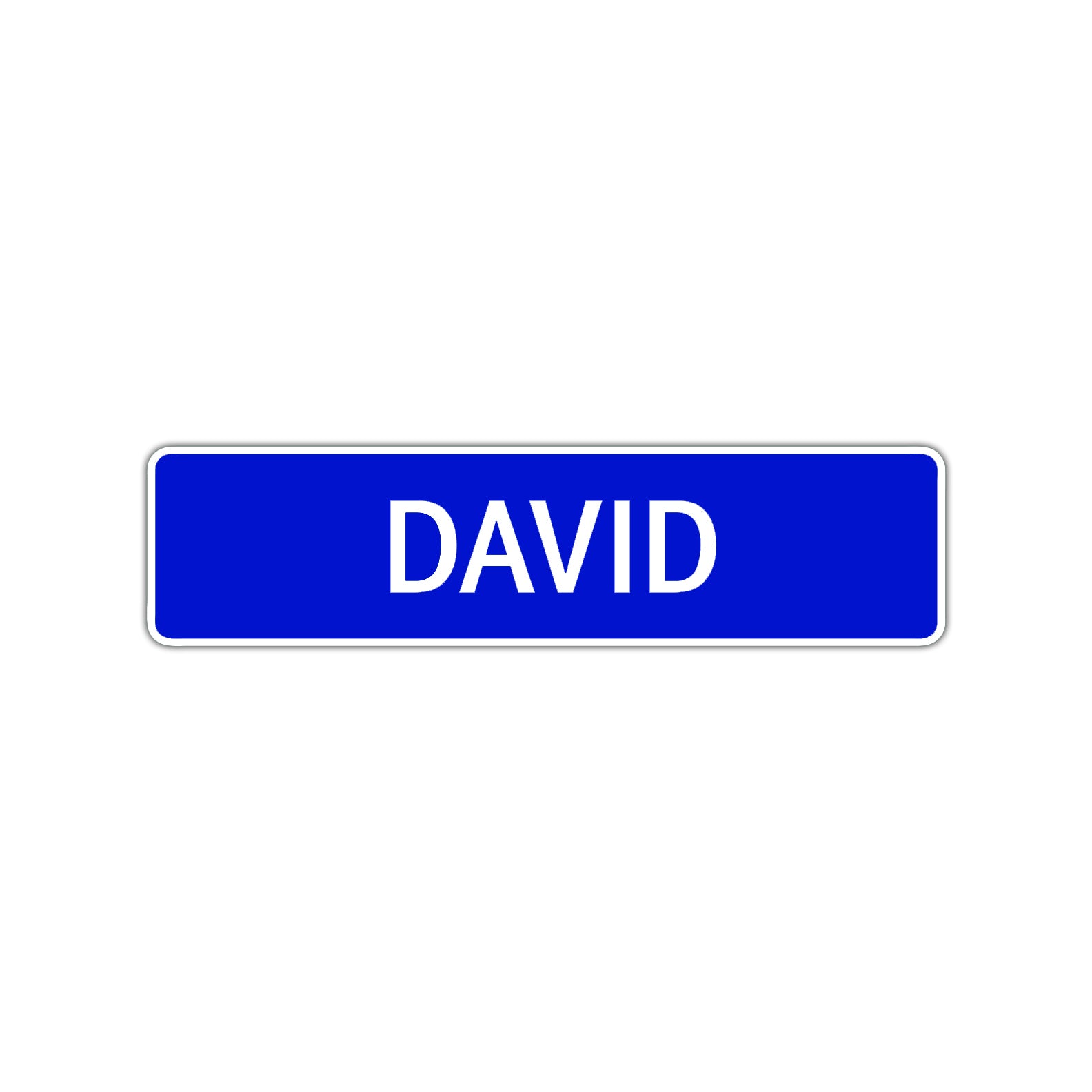 David Street Sign Children Name Room Plate