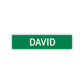David Street Sign Children Name Room Plate
