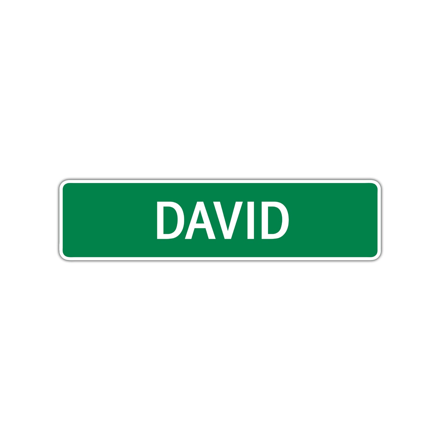 David Street Sign Children Name Room Plate