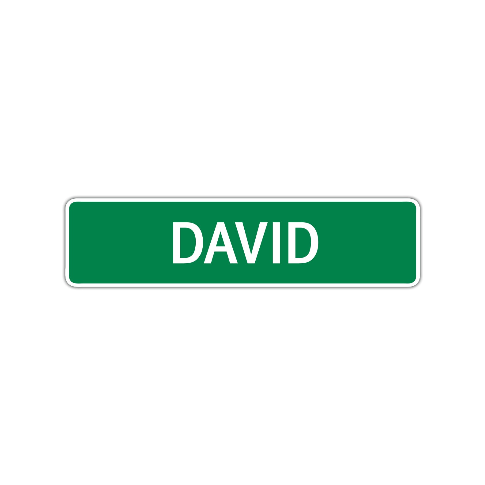 David Street Sign Children Name Room Plate