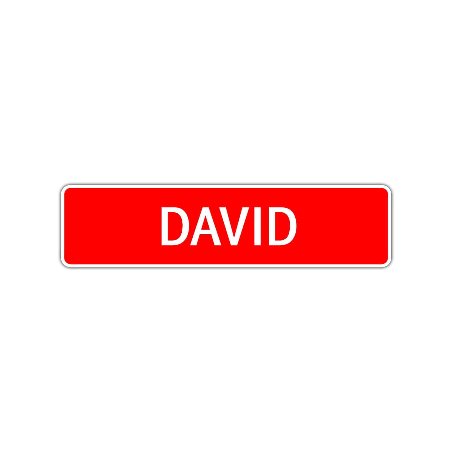 David Street Sign Children Name Room Plate