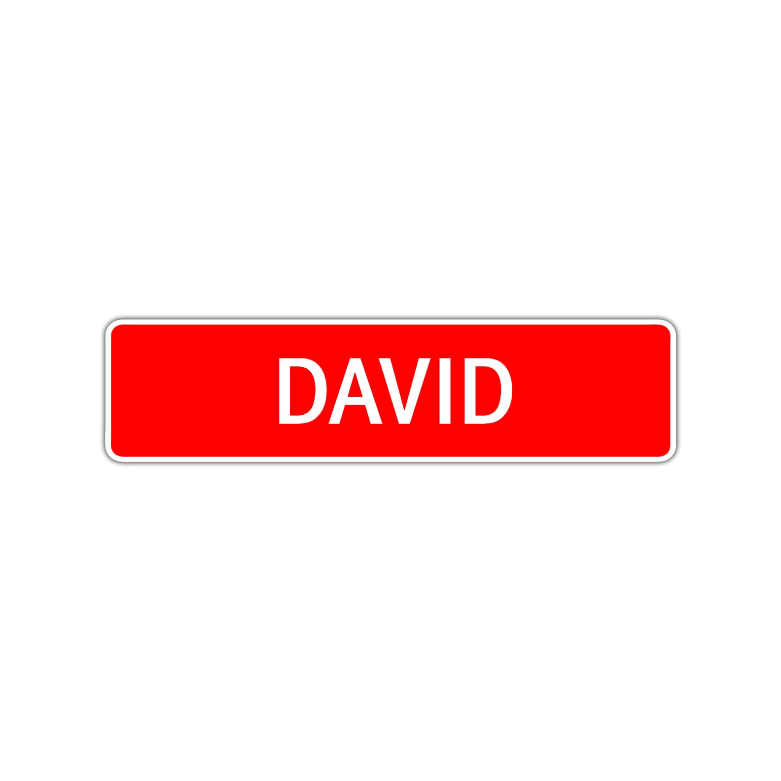 David Street Sign Children Name Room Plate