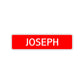 Joseph Street Sign Children Name Room Plate