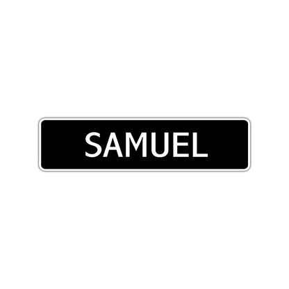 Samuel Street Sign Children Name Room Plate