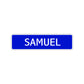 Samuel Street Sign Children Name Room Plate