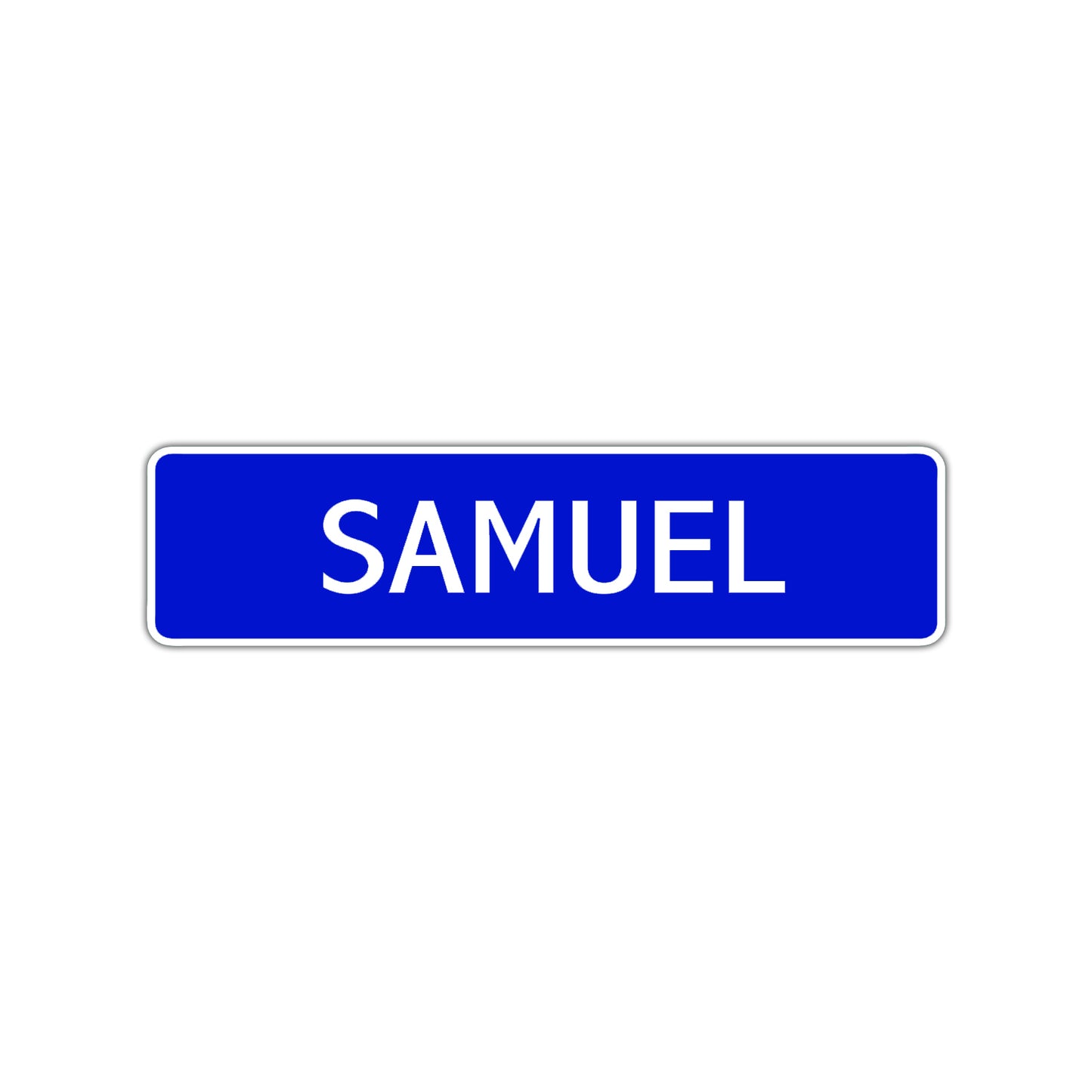 Samuel Street Sign Children Name Room Plate