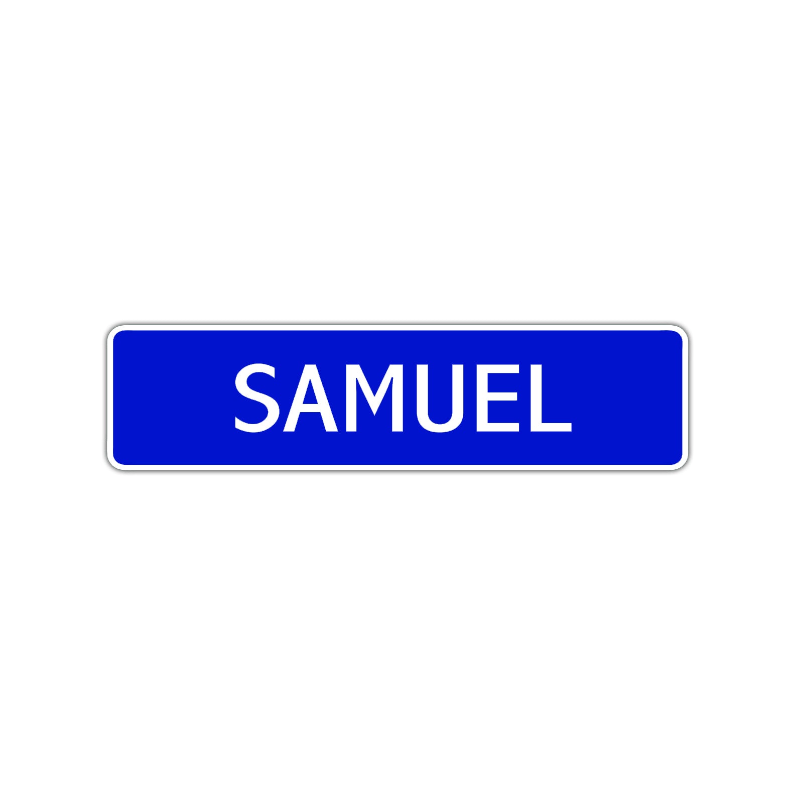 Samuel Street Sign Children Name Room Plate