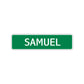 Samuel Street Sign Children Name Room Plate