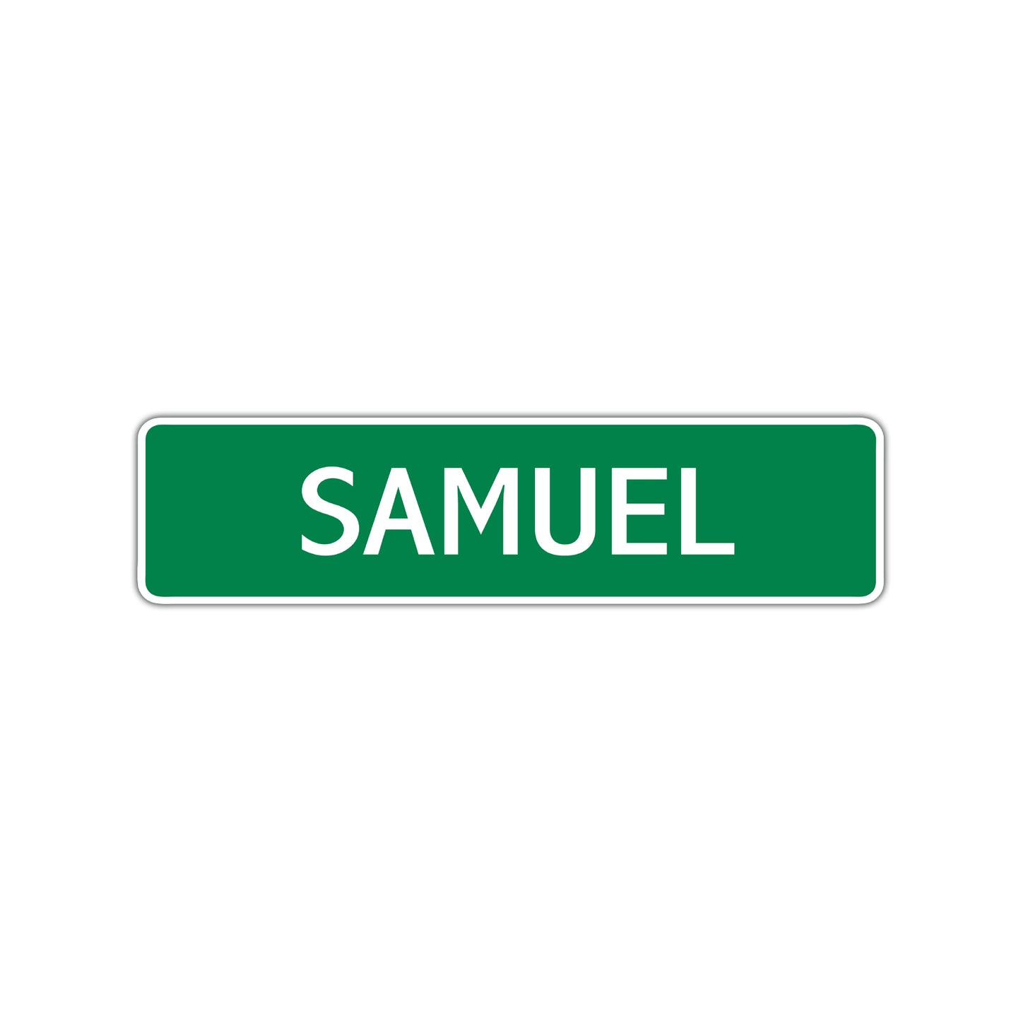 Samuel Street Sign Children Name Room Plate