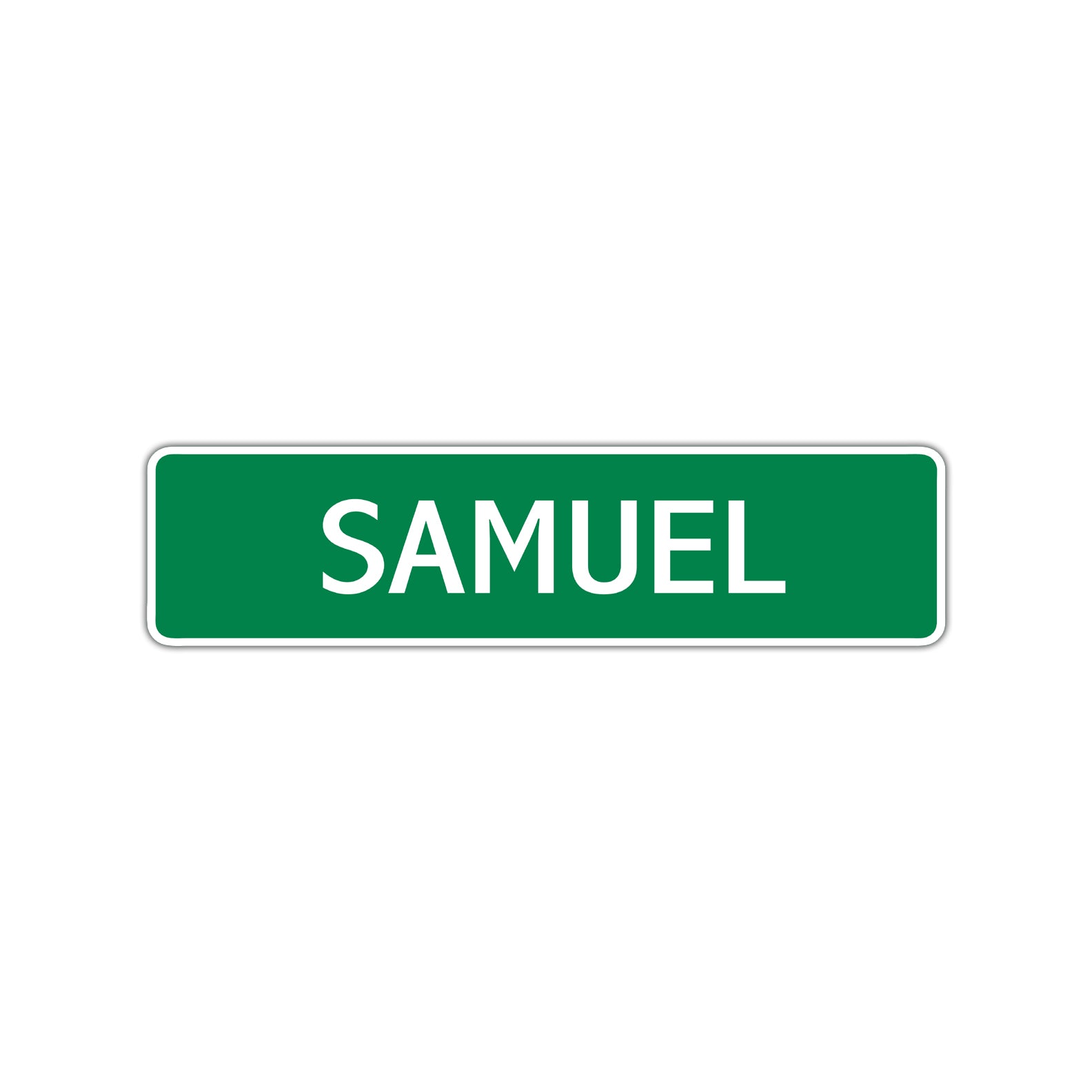 Samuel Street Sign Children Name Room Plate