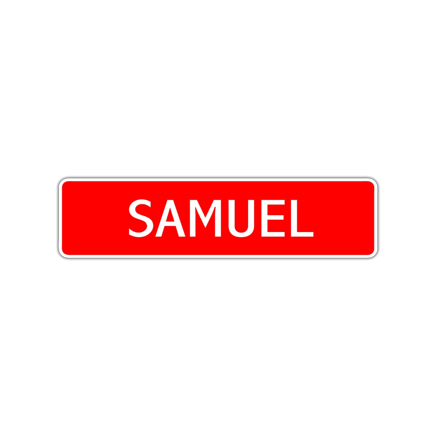 Samuel Street Sign Children Name Room Plate