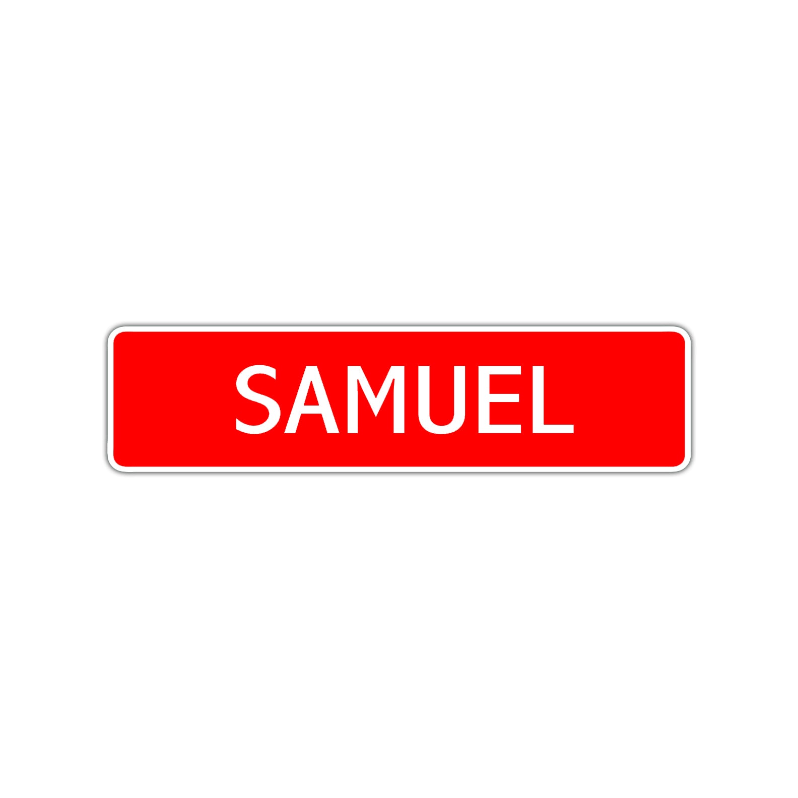 Samuel Street Sign Children Name Room Plate