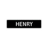 Henry Street Sign Children Name Room Plate