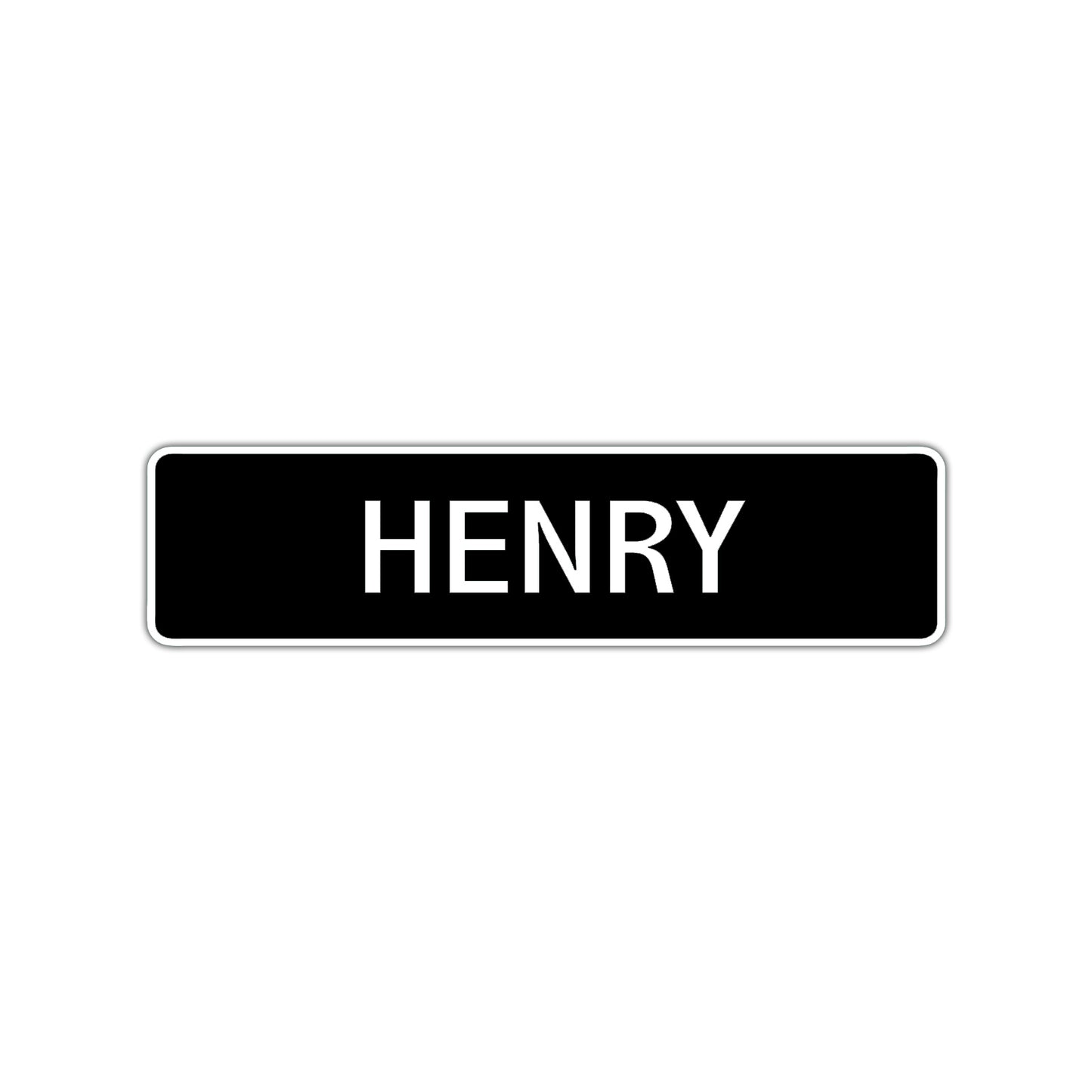 Henry Street Sign Children Name Room Plate