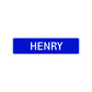 Henry Street Sign Children Name Room Plate