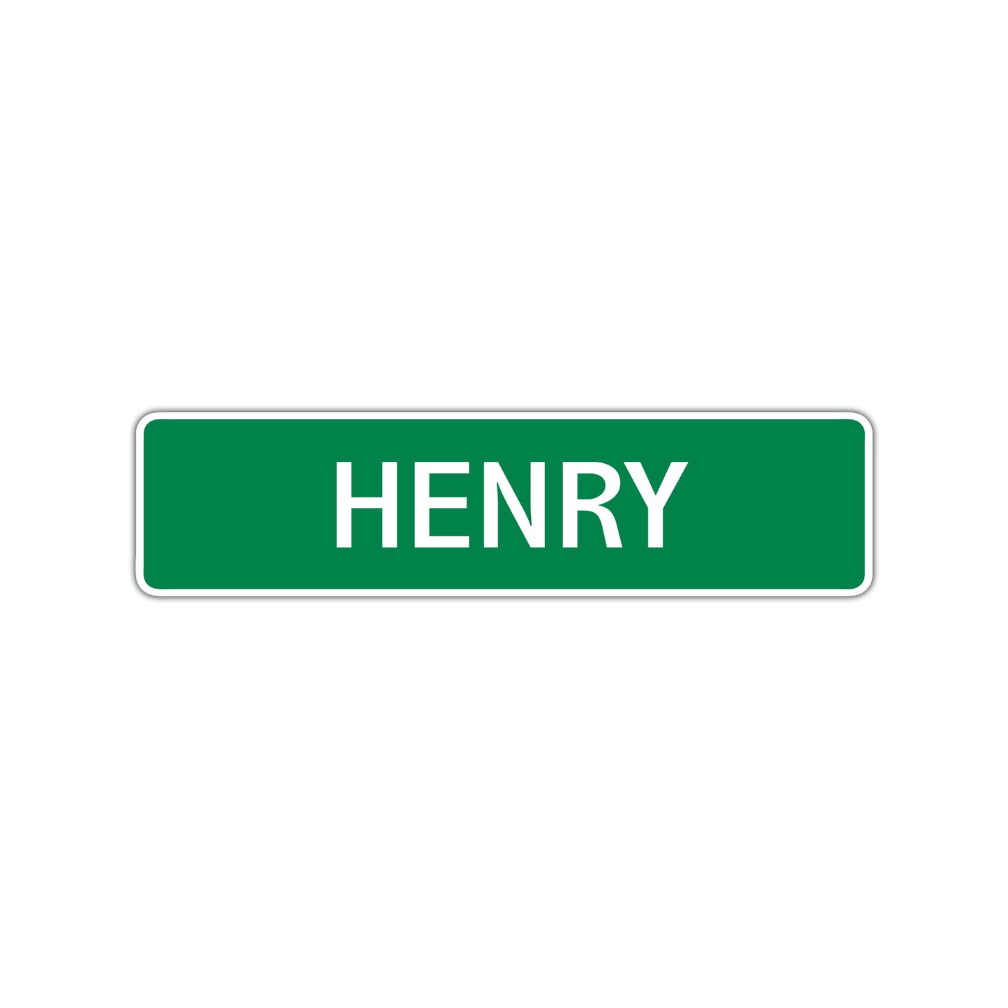 Henry Street Sign Children Name Room Plate