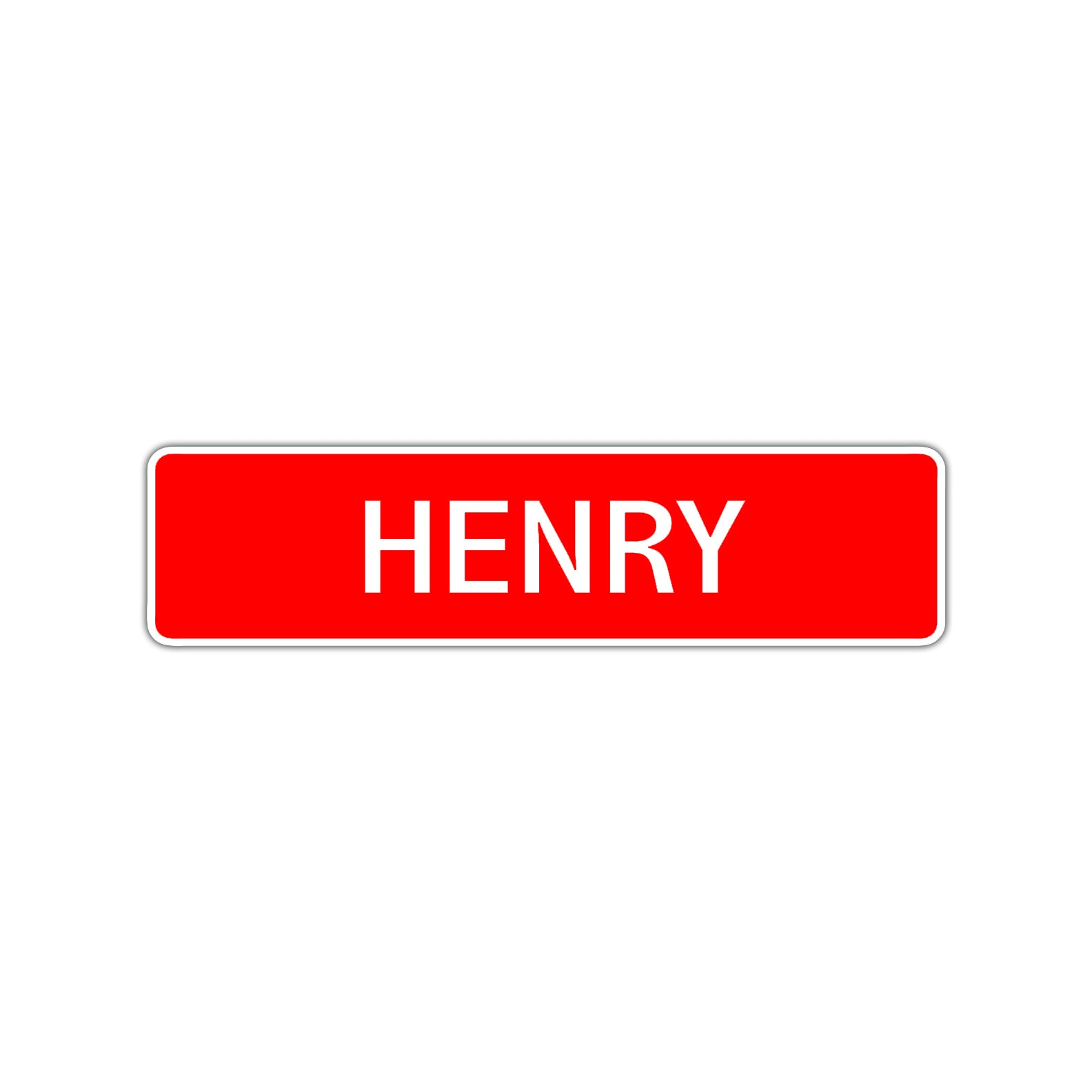 Henry Street Sign Children Name Room Plate
