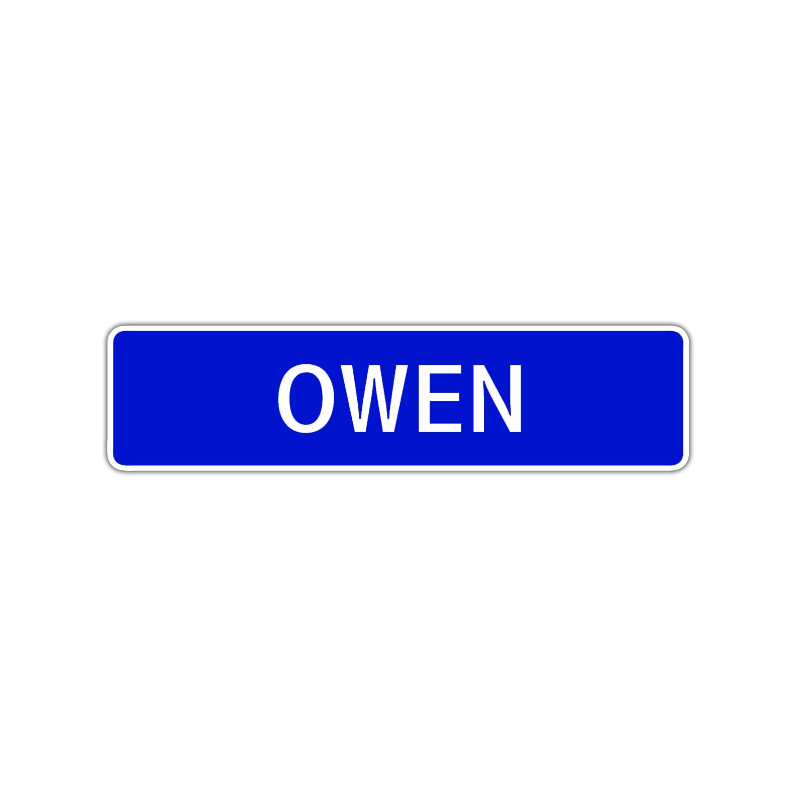 Owen Street Sign Children Name Room Plate