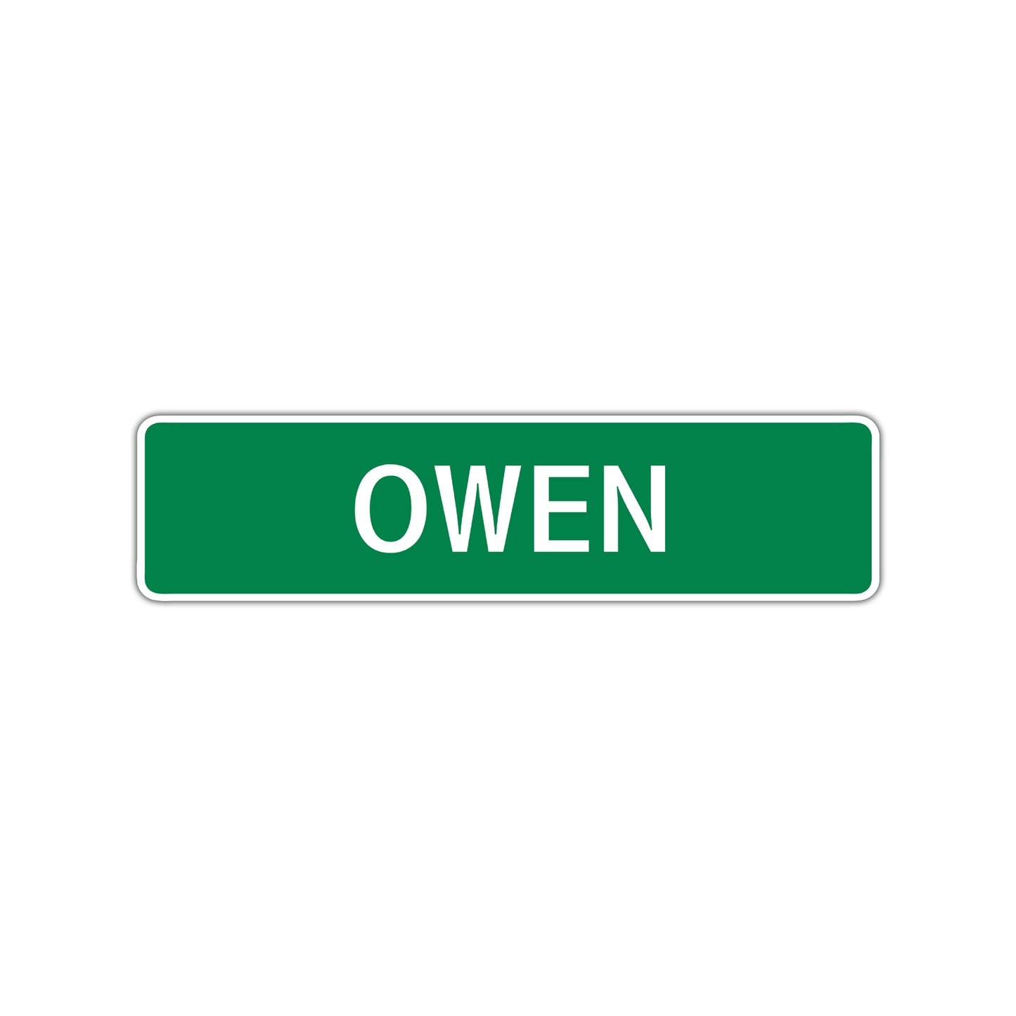 Owen Street Sign Children Name Room Plate