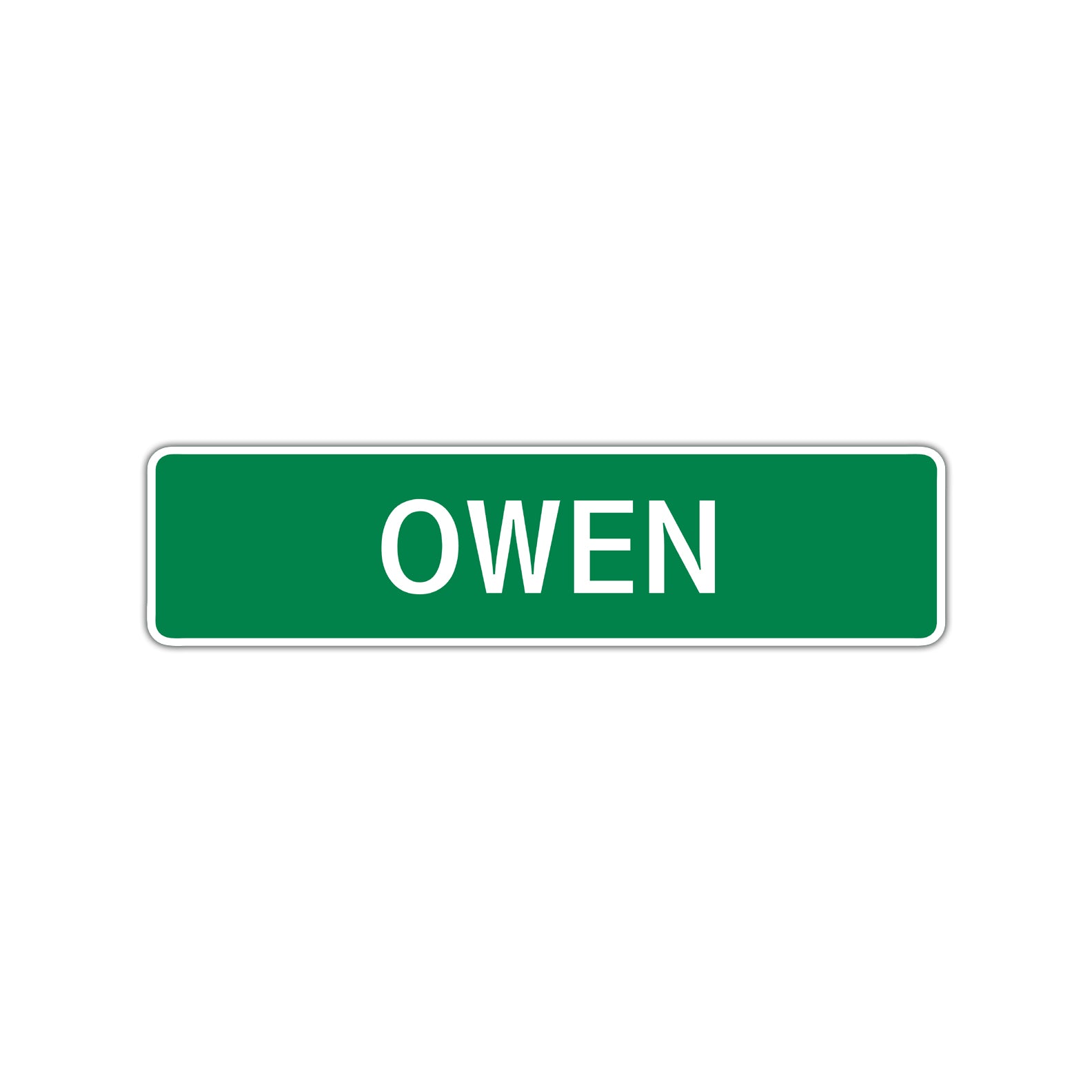 Owen Street Sign Children Name Room Plate