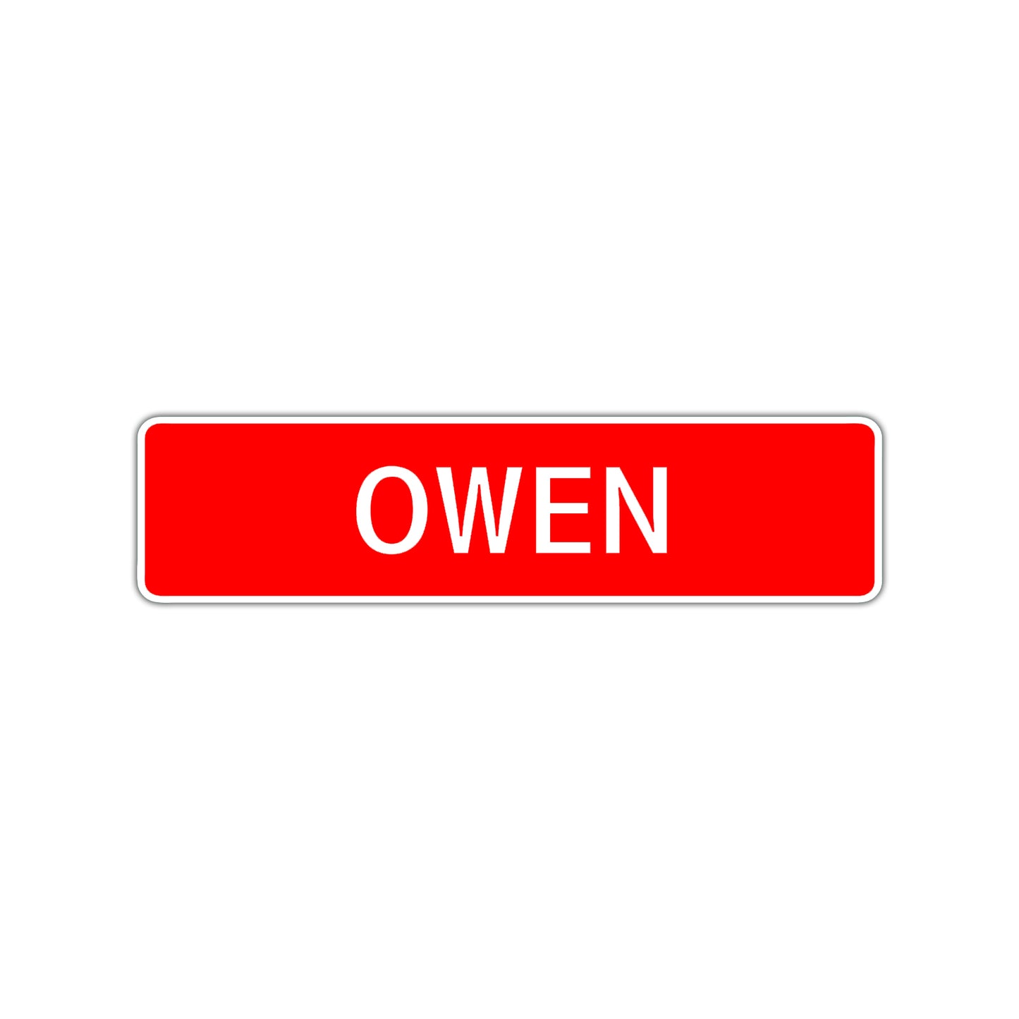 Owen Street Sign Children Name Room Plate