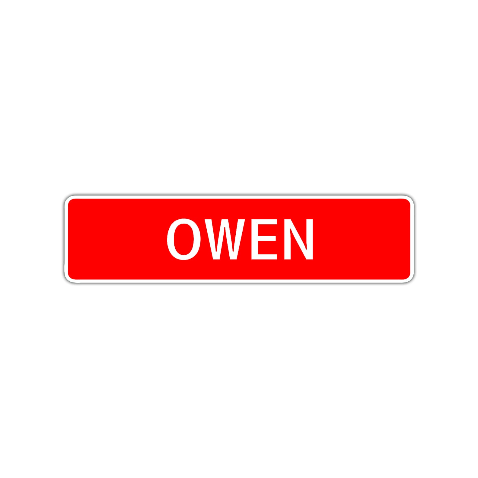 Owen Street Sign Children Name Room Plate