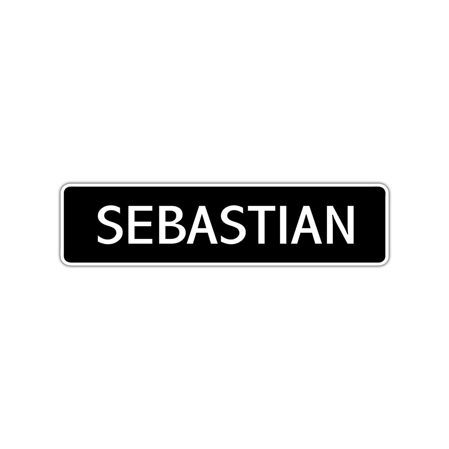 Sebastian Street Sign Children Name Room Plate