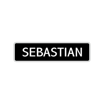 Sebastian Street Sign Children Name Room Plate