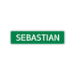 Sebastian Street Sign Children Name Room Plate