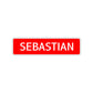 Sebastian Street Sign Children Name Room Plate