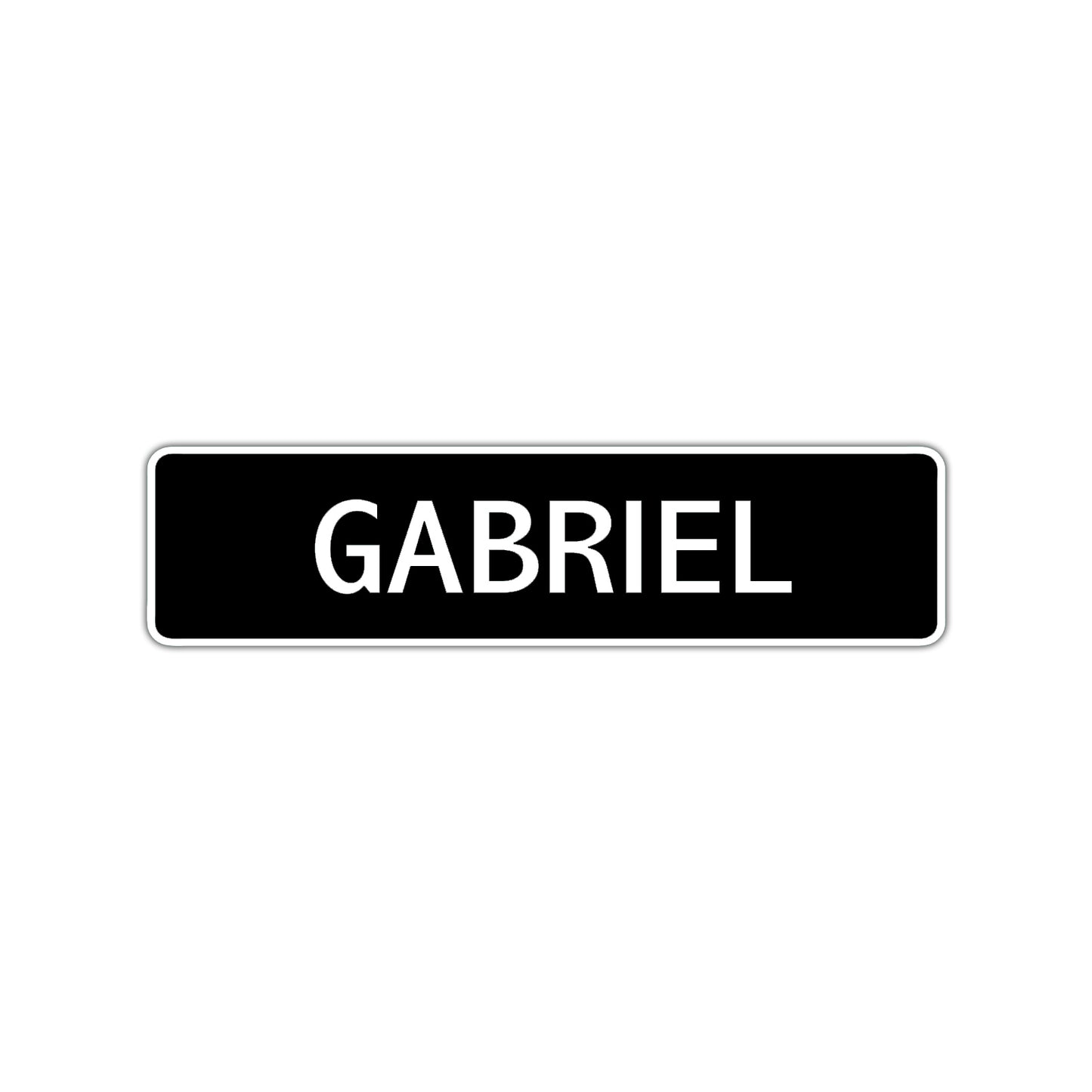 Gabriel Street Sign Children Name Room Plate