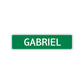 Gabriel Street Sign Children Name Room Plate