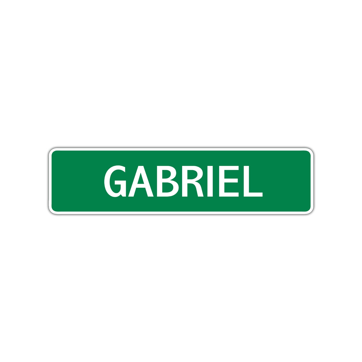 Gabriel Street Sign Children Name Room Plate