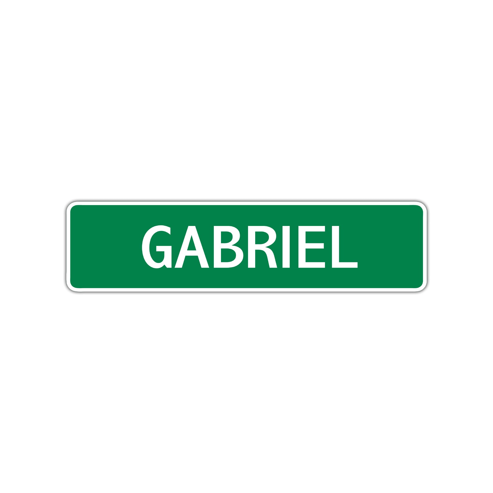 Gabriel Street Sign Children Name Room Plate