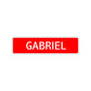 Gabriel Street Sign Children Name Room Plate